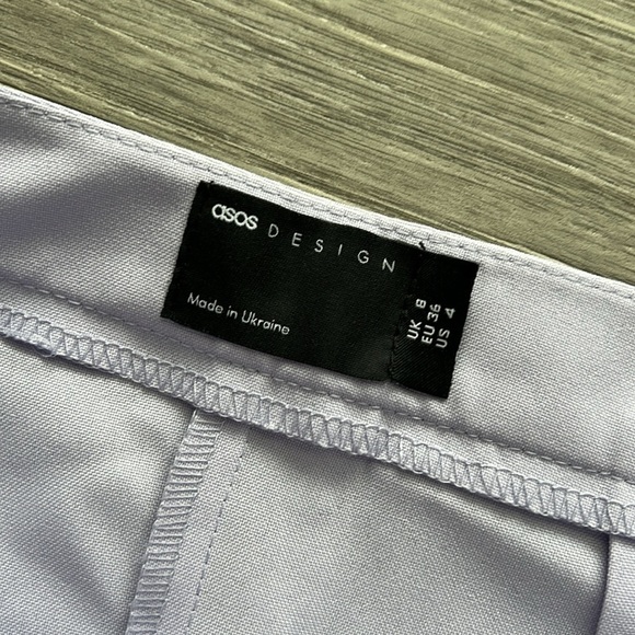 ASOS Design Lilac Pastel Purple Pleated Skirt Size 4 - Picture 4 of 9